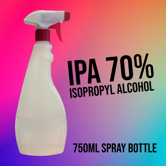 70% Isopropyl alcohol spray bottle (IPA) for mycology