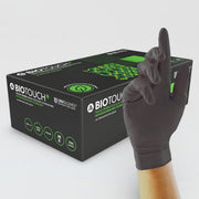 Advanced BioTouch sorte biologisk nedbrydelige handsker (æske med 100)