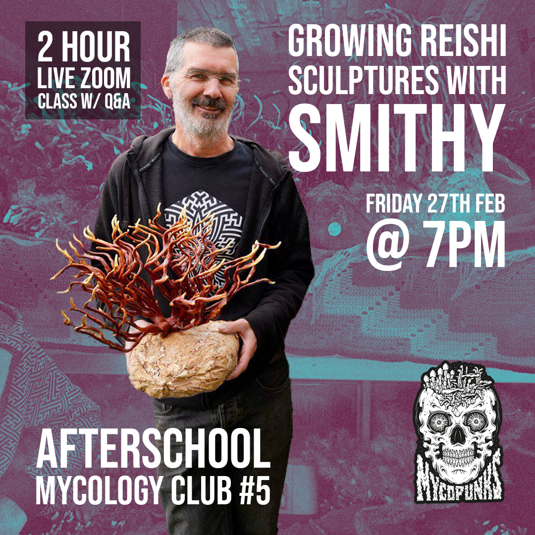Afterschool Mycology Club #4 - Grow Reishi Sculptures w/ Smithy!