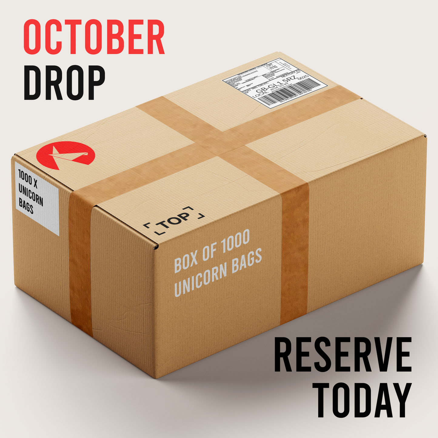 OCTOBER DROP Unicorn Mushroom Grow Bags by the box (1000)