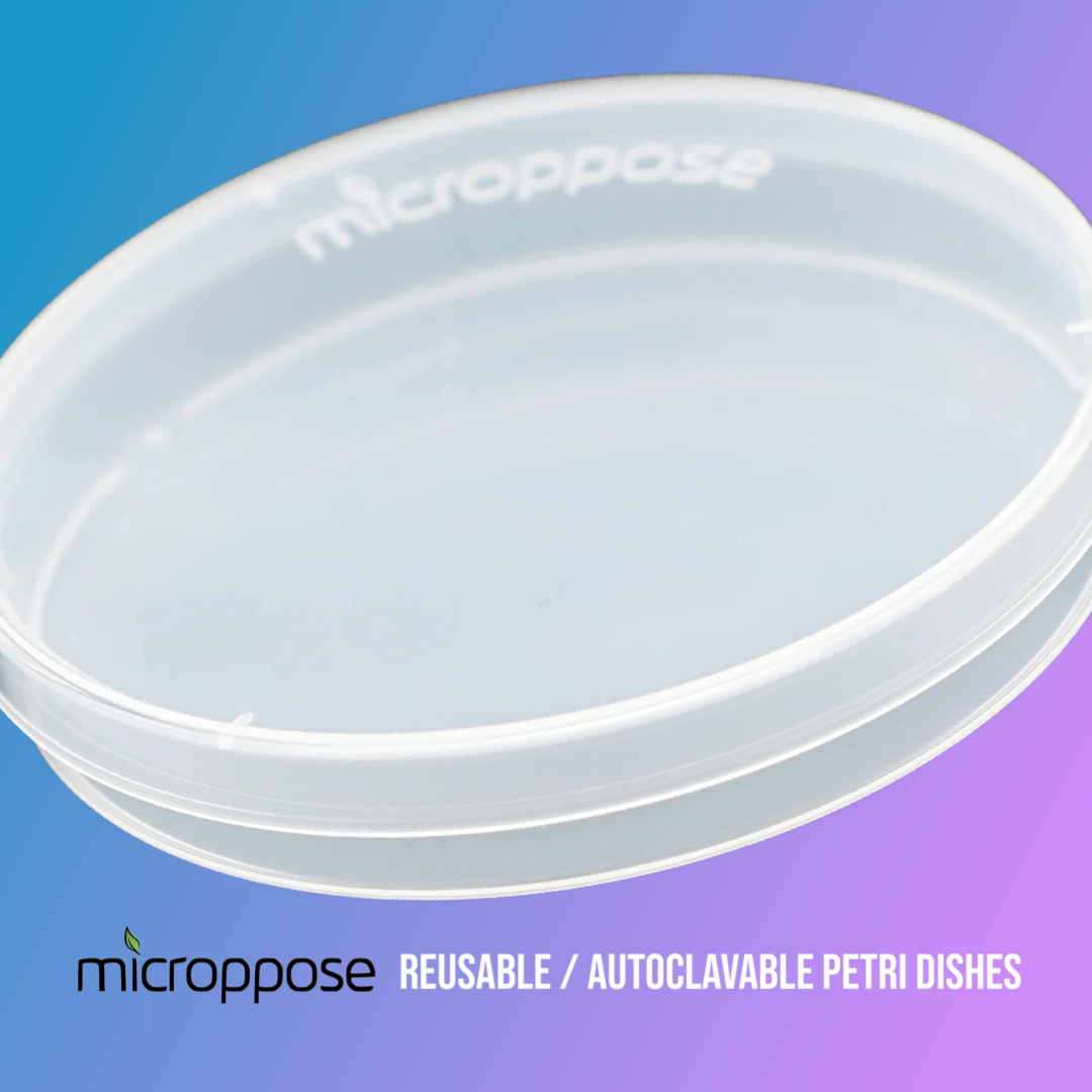 Microppose Autoclavable/Reusable 90mm*15mm Petri Dishes