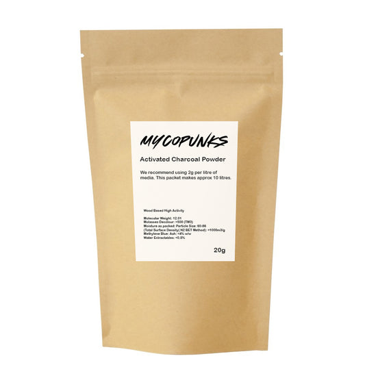 MycoPunks - Activated Charcoal (Hardwood Carbon) - Agar additives