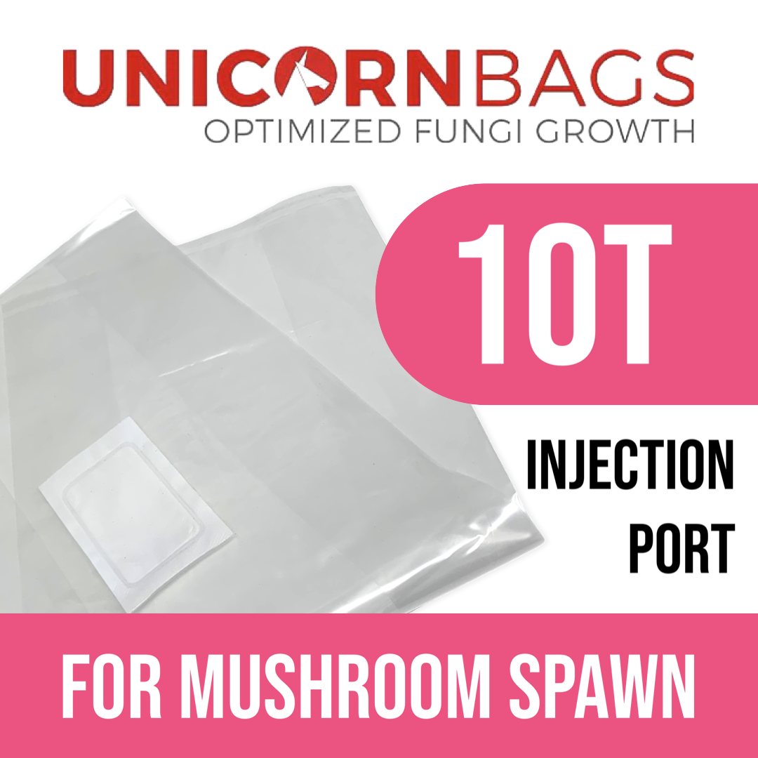 MycoPunks - 10t W/ Injection Port Unicorn Mushroom Bag for Mushroom Spawn - Spawn
