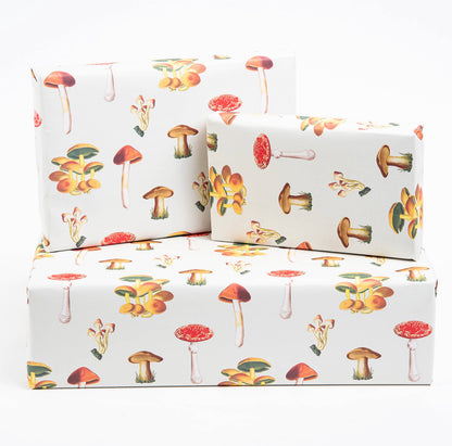 Mushrooms wrapping paper sheet (UK made)