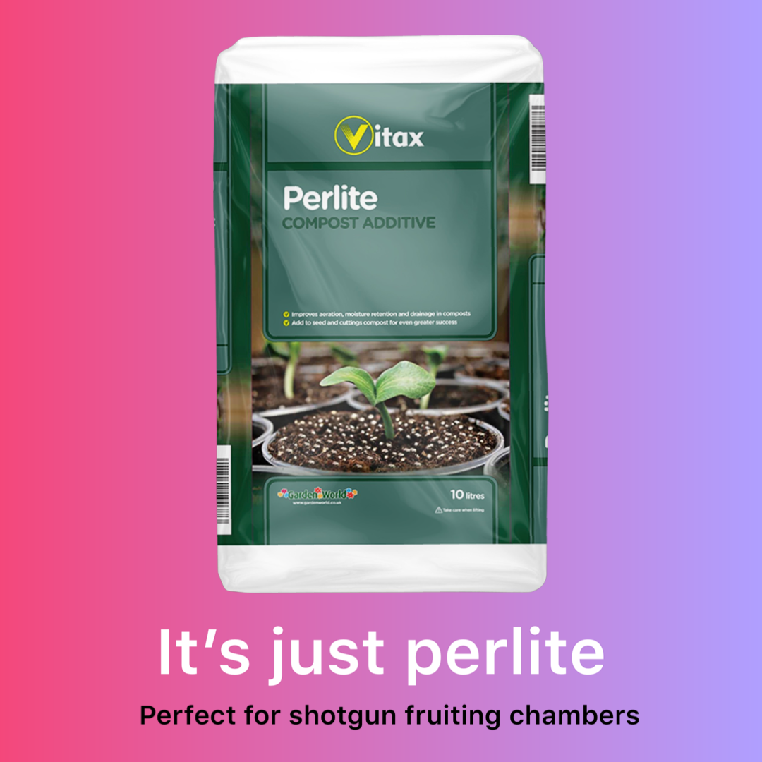 Perlite (10ltrs) perfect for mushroom shotgun fruiting chambers.