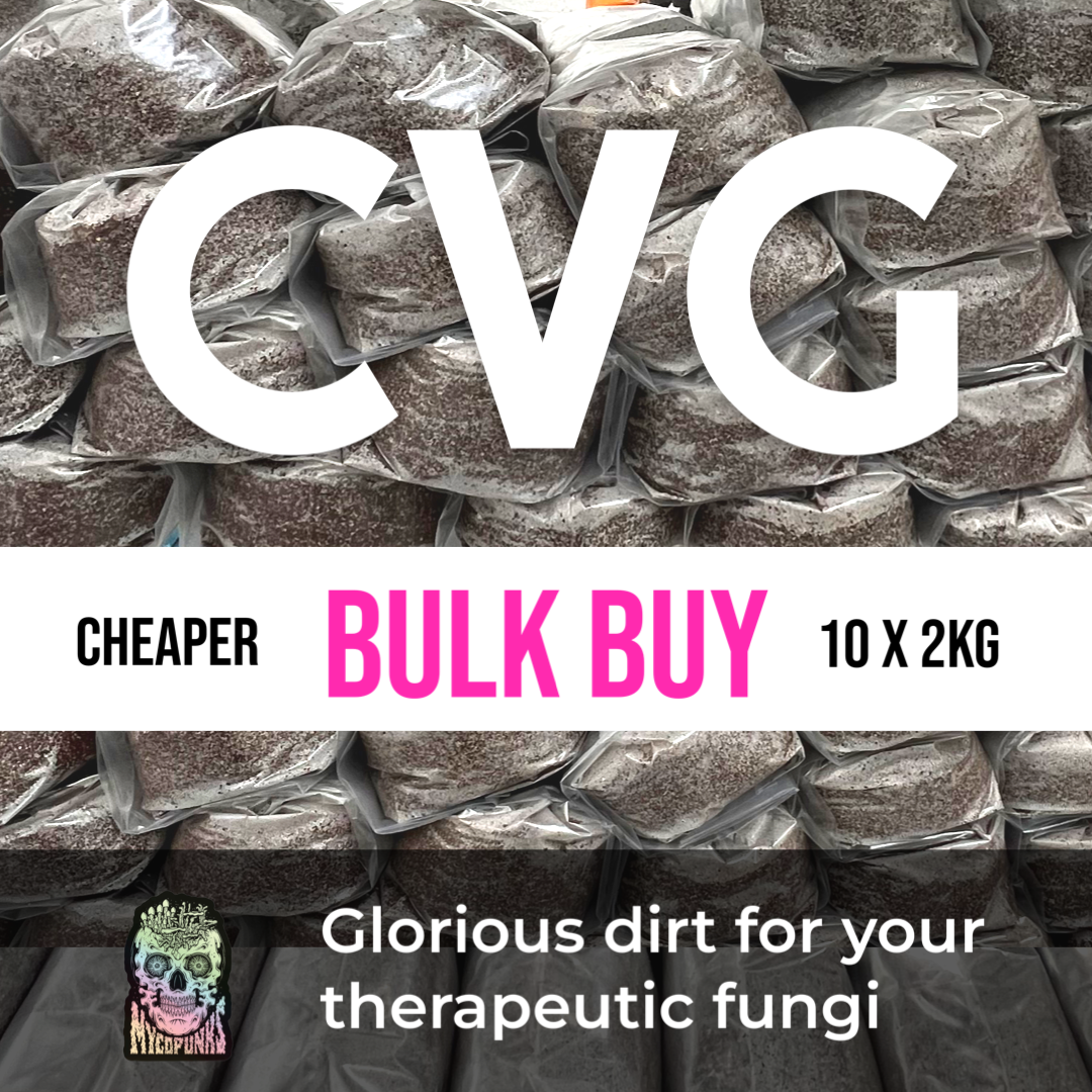 BULK Organic CVG ready to use bulk substrate for therapeutic mushrooms