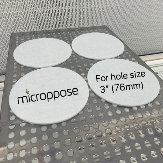 MycoPunks - Microppose For 3" Holes, Adherable Tub Filters (92mm*82mm) - Clean Air