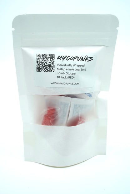 MycoPunks - Individually Wrapped Male/Female Luer Lock Combi Stopper - Lab Consumables