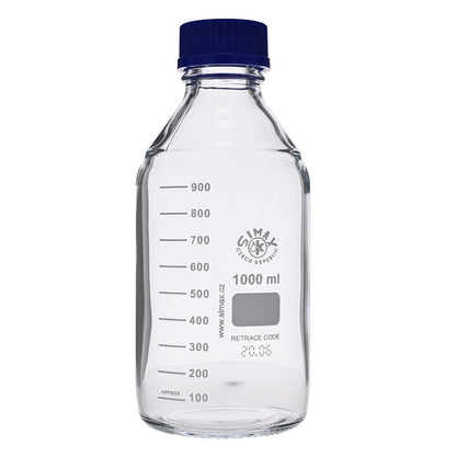MycoPunks - Borosilicate Glass Agar Pouring Lab Bottle Anti Drip - Lab Glassware
